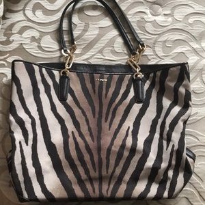 Coach animal print bag